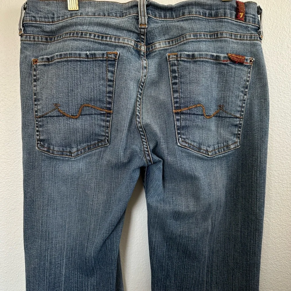 7 For All Mankind Bootcut Medium Wash Button & Zip Fly Jeans Size 30